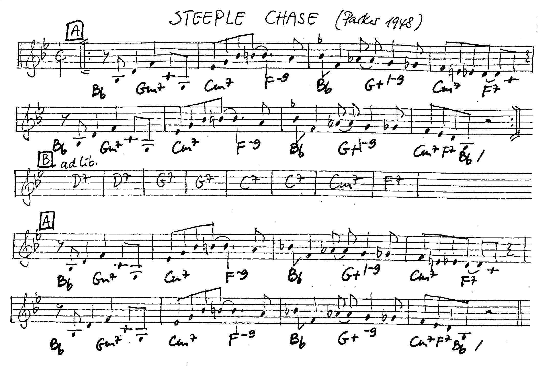 steeple chase leadsheet – book us for your next 20s or gatsby event